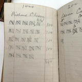 Set of Three 1880s Connecticut River Barge Operator's Ledgers with Pages and Pages of Satisfying Hatch Marks