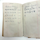 Set of Three 1880s Connecticut River Barge Operator's Ledgers with Pages and Pages of Satisfying Hatch Marks
