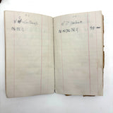 Set of Three 1880s Connecticut River Barge Operator's Ledgers with Pages and Pages of Satisfying Hatch Marks