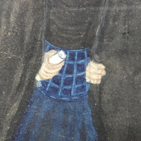 Fantastic Antique Folk Art Costumes Watercolor on Laid