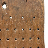 19th Century Maine Logger's Lumber Tally Board with Hand-carved Numbers