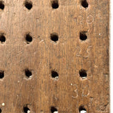19th Century Maine Logger's Lumber Tally Board with Hand-carved Numbers