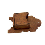 Sweet Little Antique Carved Match Holder