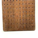 19th Century Maine Logger's Lumber Tally Board with Hand-carved Numbers