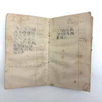 Set of Three 1880s Connecticut River Barge Operator's Ledgers with Pages and Pages of Satisfying Hatch Marks