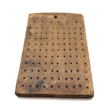 19th Century Maine Logger's Lumber Tally Board with Hand-carved Numbers