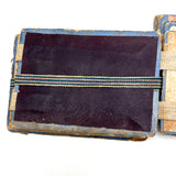 Wonderful Antique Handmade Jacob's Ladder Toy with Great Papers and Striped Cloth Ribbon