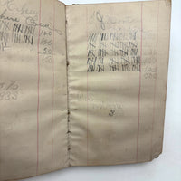 Set of Three 1880s Connecticut River Barge Operator's Ledgers with Pages and Pages of Satisfying Hatch Marks