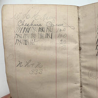 Set of Three 1880s Connecticut River Barge Operator's Ledgers with Pages and Pages of Satisfying Hatch Marks