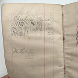 Set of Three 1880s Connecticut River Barge Operator's Ledgers with Pages and Pages of Satisfying Hatch Marks