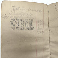 Set of Three 1880s Connecticut River Barge Operator's Ledgers with Pages and Pages of Satisfying Hatch Marks