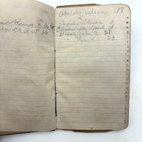 Set of Three 1880s Connecticut River Barge Operator's Ledgers with Pages and Pages of Satisfying Hatch Marks