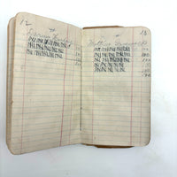 Set of Three 1880s Connecticut River Barge Operator's Ledgers with Pages and Pages of Satisfying Hatch Marks