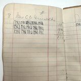 Set of Three 1880s Connecticut River Barge Operator's Ledgers with Pages and Pages of Satisfying Hatch Marks