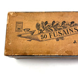 Full Antique Box of J.M Paillard French Charcoal Sticks