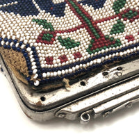 Early 20th C. Native American Beaded Coin Purse with Pair of Birds