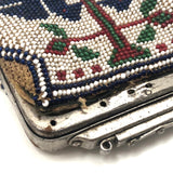 Early 20th C. Native American Beaded Coin Purse with Pair of Birds