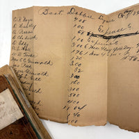 Set of Three 1880s Connecticut River Barge Operator's Ledgers with Pages and Pages of Satisfying Hatch Marks