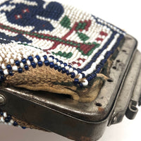 Early 20th C. Native American Beaded Coin Purse with Pair of Birds