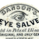 Not Perfect But Still Excellent Antique Danson's Eye Salve Apothecary Jar