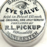 Not Perfect But Still Excellent Antique Danson's Eye Salve Apothecary Jar