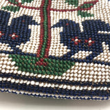 Early 20th C. Native American Beaded Coin Purse with Pair of Birds