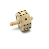 Beautiful Condition (and Brilliantly Spinning) 19th Century 8 Sided Bone Teetotem