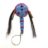 Wonderful Early-Mid 20th Century Sioux Beaded Figural Child's Rattle
