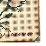 Be Happy Forever, Very Sweet 19th Century Punch Paper Embroidery