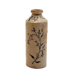 The Old Hilman House, 1897, Sweet Hand-painted Stoneware Ink Bottle with Blue Flowers