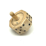 Beautiful Condition (and Brilliantly Spinning) 19th Century 8 Sided Bone Teetotem