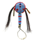 Wonderful Early-Mid 20th Century Sioux Beaded Figural Child's Rattle