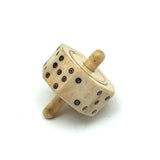 Beautiful Condition (and Brilliantly Spinning) 19th Century 8 Sided Bone Teetotem
