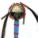 Wonderful Early-Mid 20th Century Sioux Beaded Figural Child's Rattle