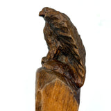 Internal Conflict: Antique Pennsylvania Folk Art Doorstop with Carved Eagle