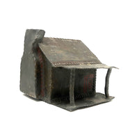 Old Lead Folk Art Cabin for Tess with Melty Chimney
