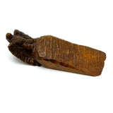 Internal Conflict: Antique Pennsylvania Folk Art Doorstop with Carved Eagle