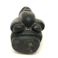 Small Inuit Carved Stone Weary Parent and Child