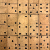 21 Very Lovely Antique Handmade Wooden Dominoes with Inlaid Pips
