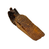 Internal Conflict: Antique Pennsylvania Folk Art Doorstop with Carved Eagle