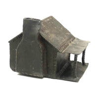 Old Lead Folk Art Cabin for Tess with Melty Chimney