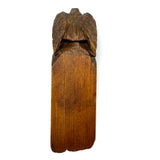 Internal Conflict: Antique Pennsylvania Folk Art Doorstop with Carved Eagle