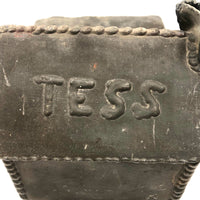 Old Lead Folk Art Cabin for Tess with Melty Chimney