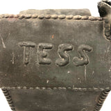 Old Lead Folk Art Cabin for Tess with Melty Chimney