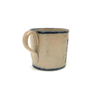 A (Much Loved) Token of Love, Scarce Early (1820s) Creamware Child's Mug with Sweet Old Repairs