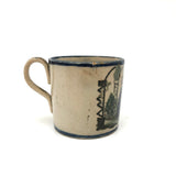 A (Much Loved) Token of Love, Scarce Early (1820s) Creamware Child's Mug with Sweet Old Repairs