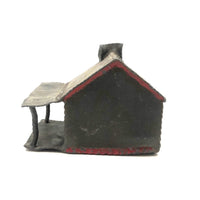 Old Lead Folk Art Cabin for Tess with Melty Chimney