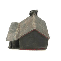 Old Lead Folk Art Cabin for Tess with Melty Chimney