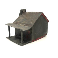 Old Lead Folk Art Cabin for Tess with Melty Chimney