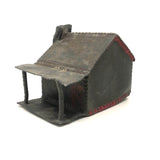 Old Lead Folk Art Cabin for Tess with Melty Chimney
